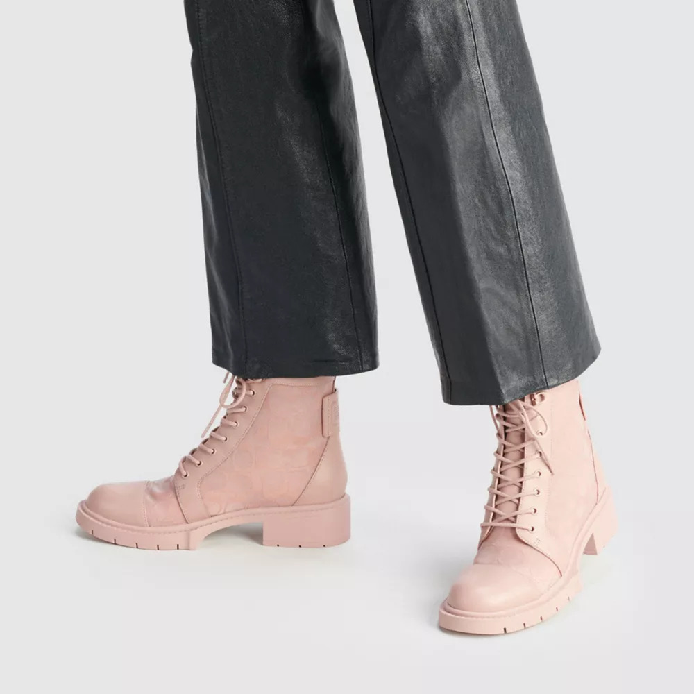 Coach Lana Mesh Bootie C4401 Dusty Rose Women’s Sz 9B NIB Rare Sold Out - Picture 6 of 16